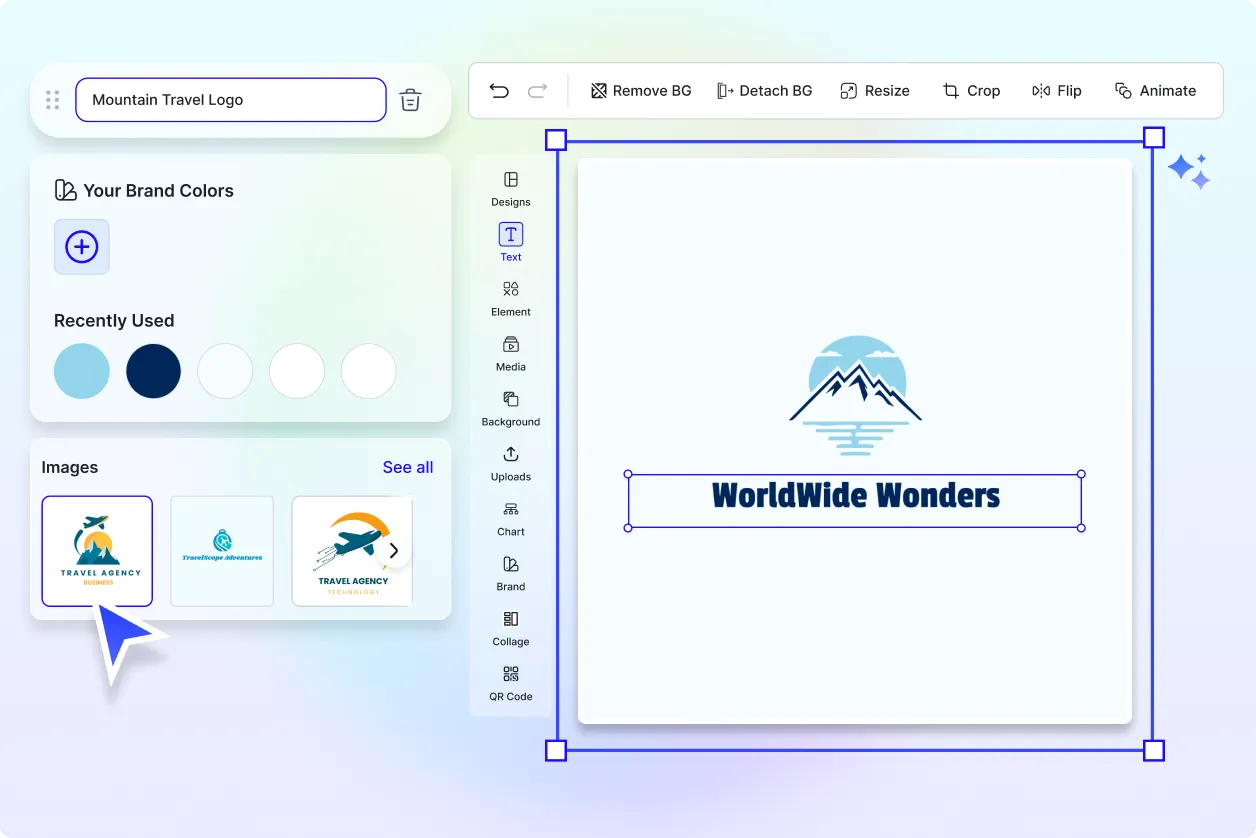 Free AI Travel Logo Generator, Free AI Travel Logo Maker Online